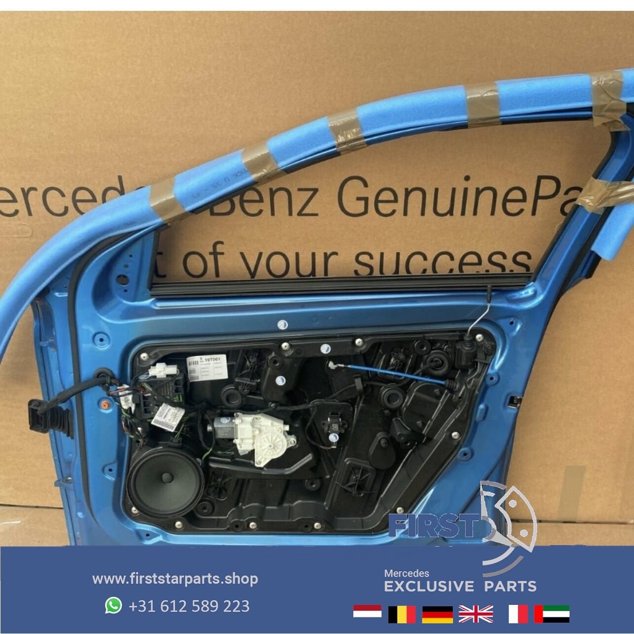 W156 deur RECHTS portier Mercedes GLA 2013-2019 BLAUW Merced, Utilisé, Porte, Avant, -