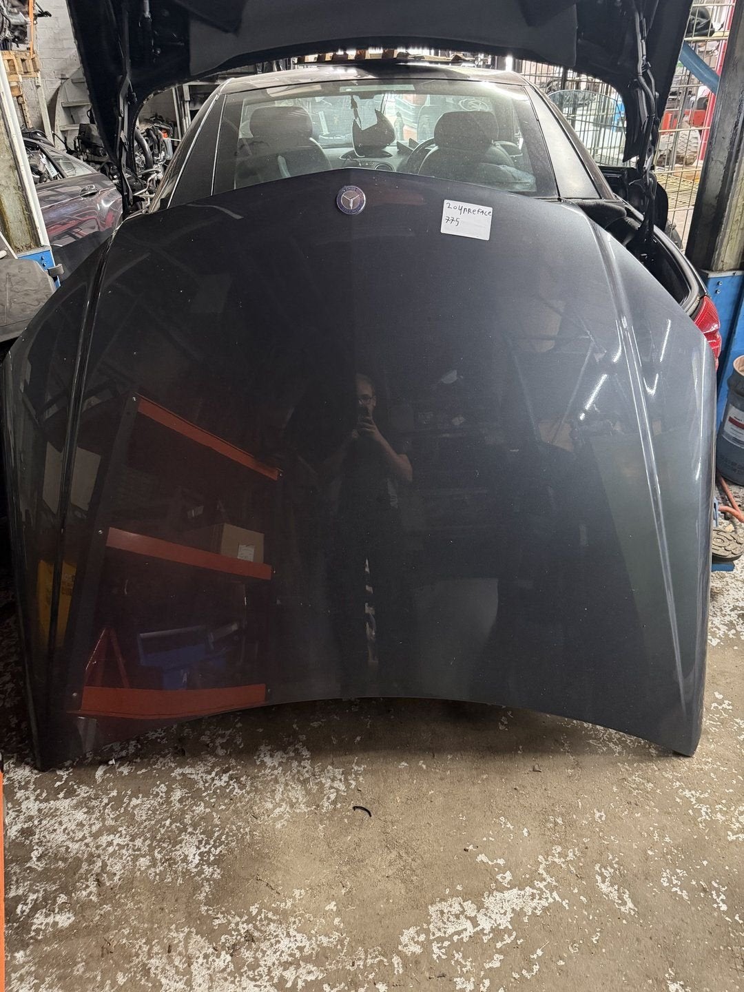 Motorkap Mercedes C klasse w204 pre facelift, Ophalen, Gebruikt, -, Voor