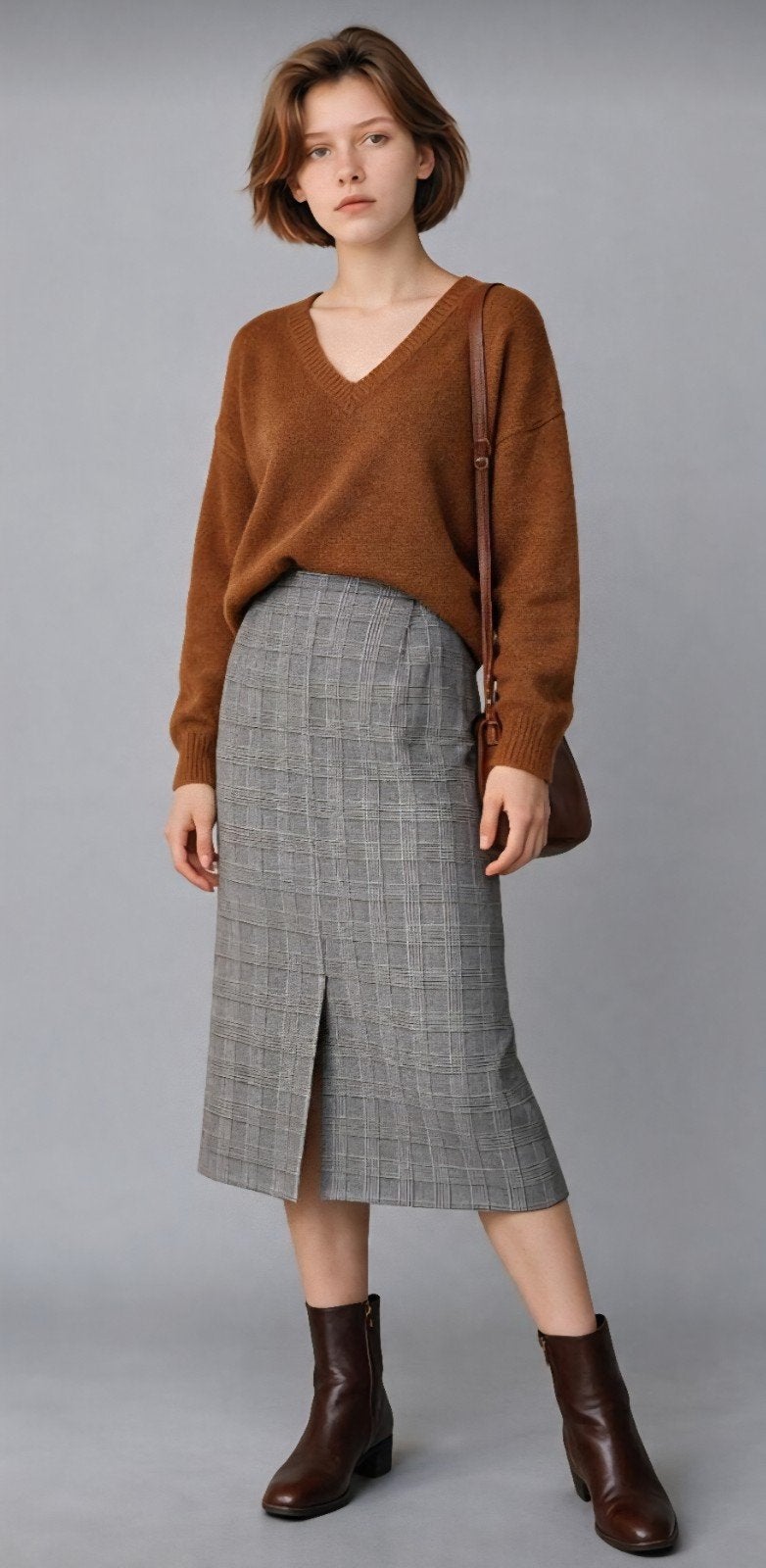Vintage Rok Maat 36 - In Topstaat, Kleding | Dames, Ophalen of Verzenden, Zo goed als nieuw, Maat 36 (S), Grijs