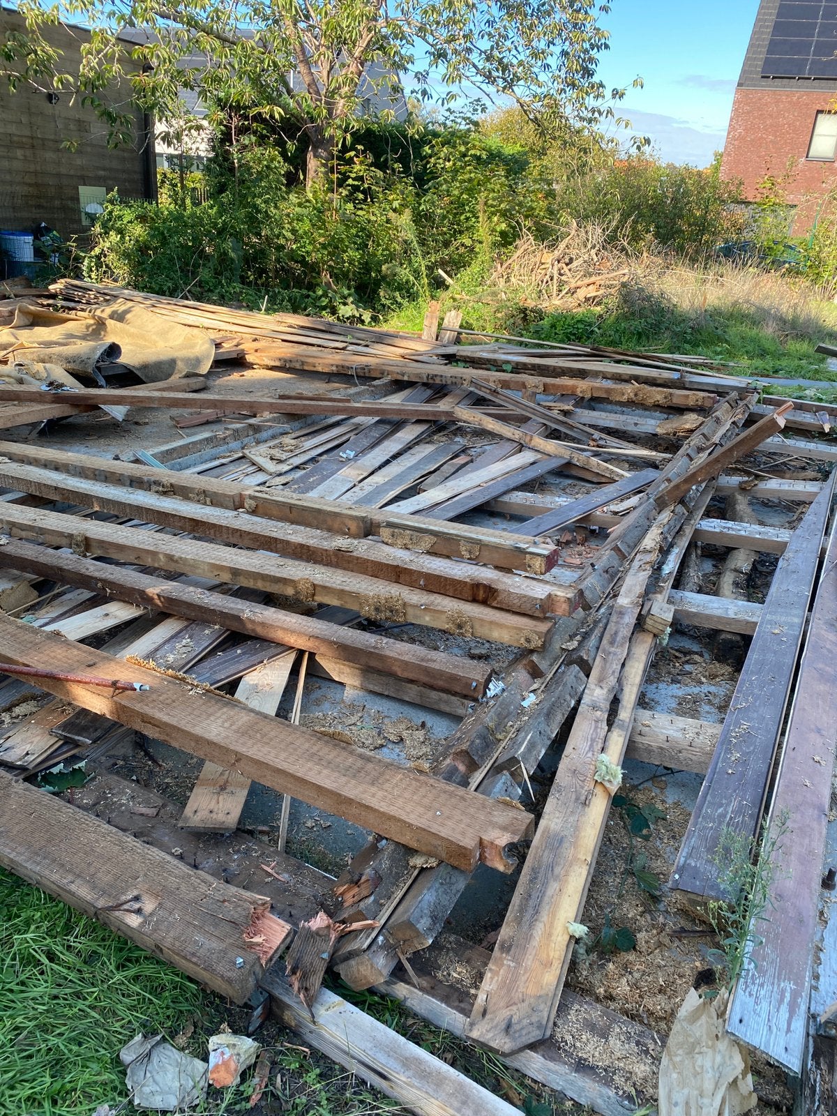 Balken en planken, Doe-het-zelf en Bouw, Ophalen, Gebruikt, Balk