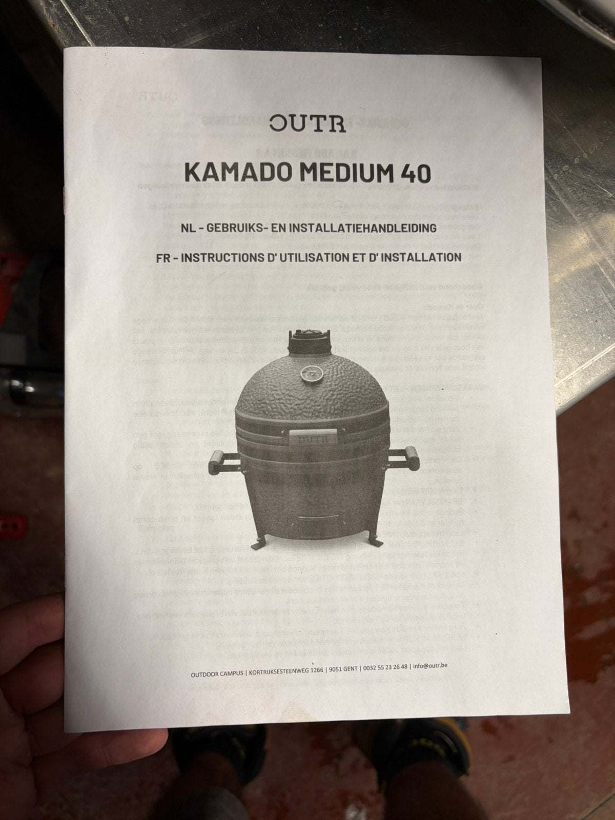Outer Kamado nooit gebruikt, Tuin en Terras, Ophalen, Zo goed als nieuw