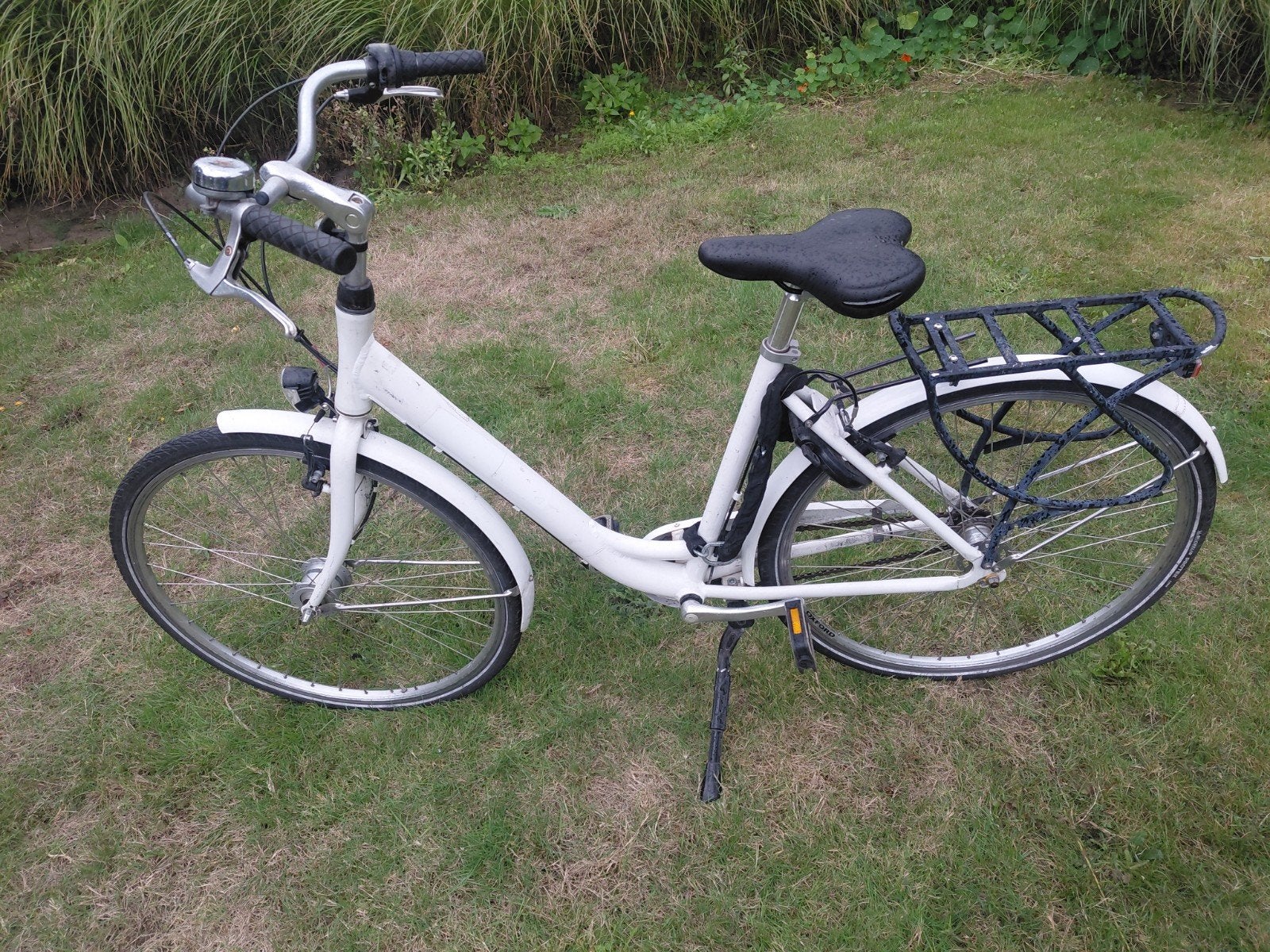 witte damesfiets 3 speed, Velgrem, Versnellingen, Ophalen, Overige merken