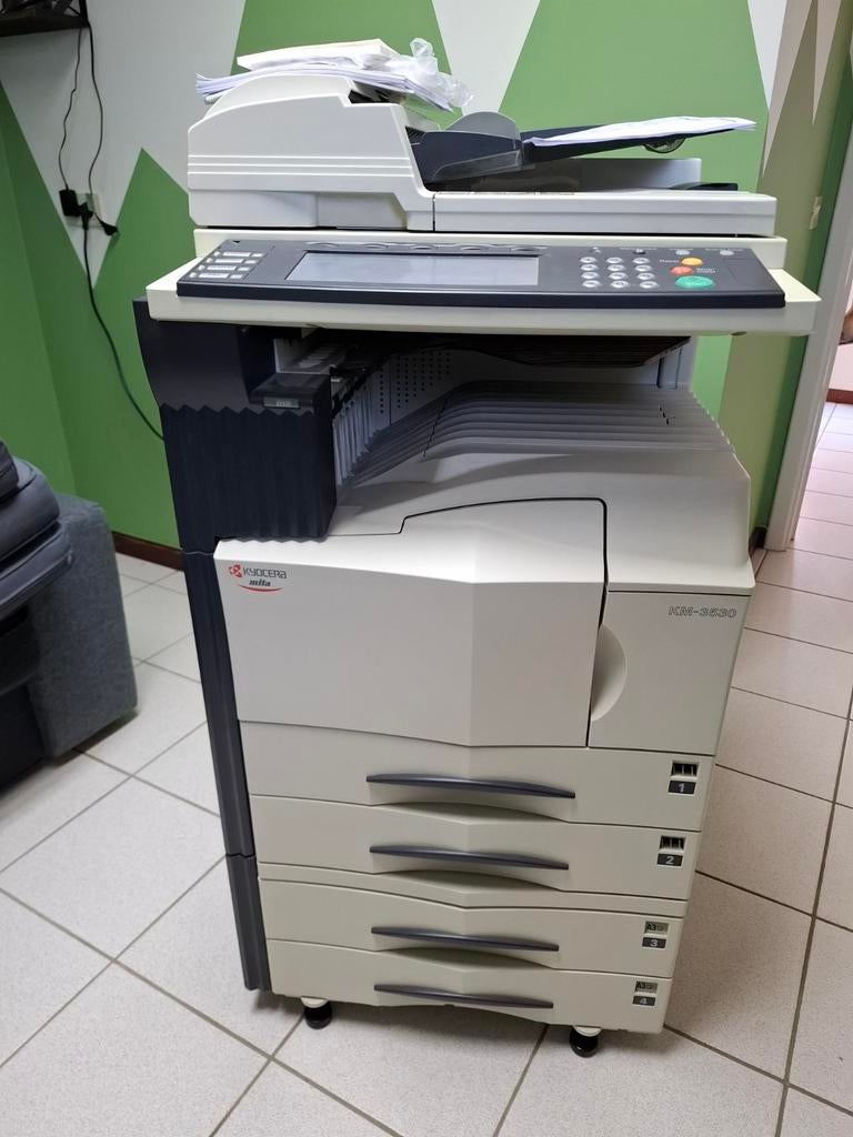 Kyocera KM-3530 kopieermachine – werkend + 2 toners, Computers en Software, Printers, Ophalen, Gebruikt, Zwart-en-wit printen