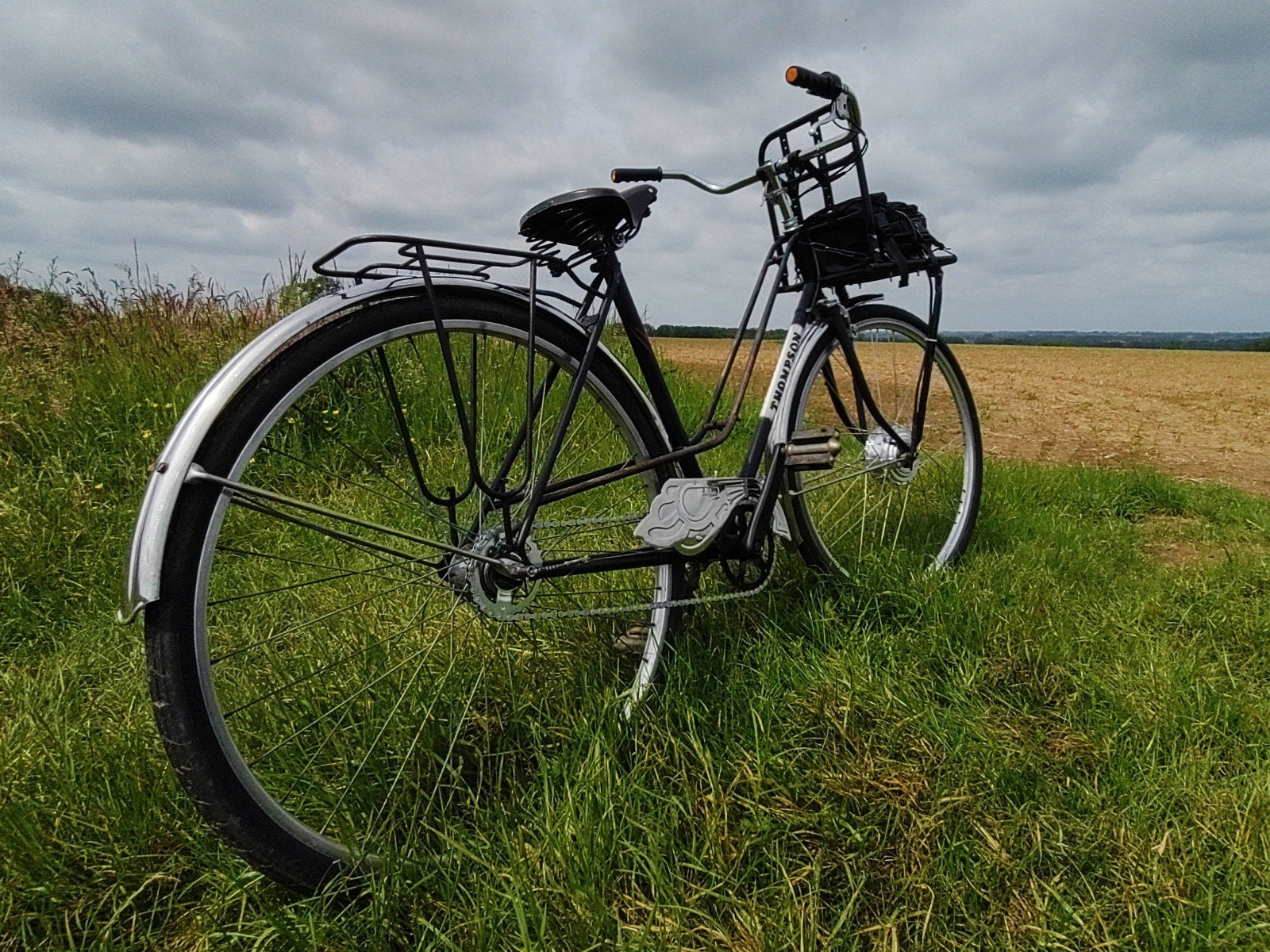 omgebouwde elektrische retro fiets, Ophalen