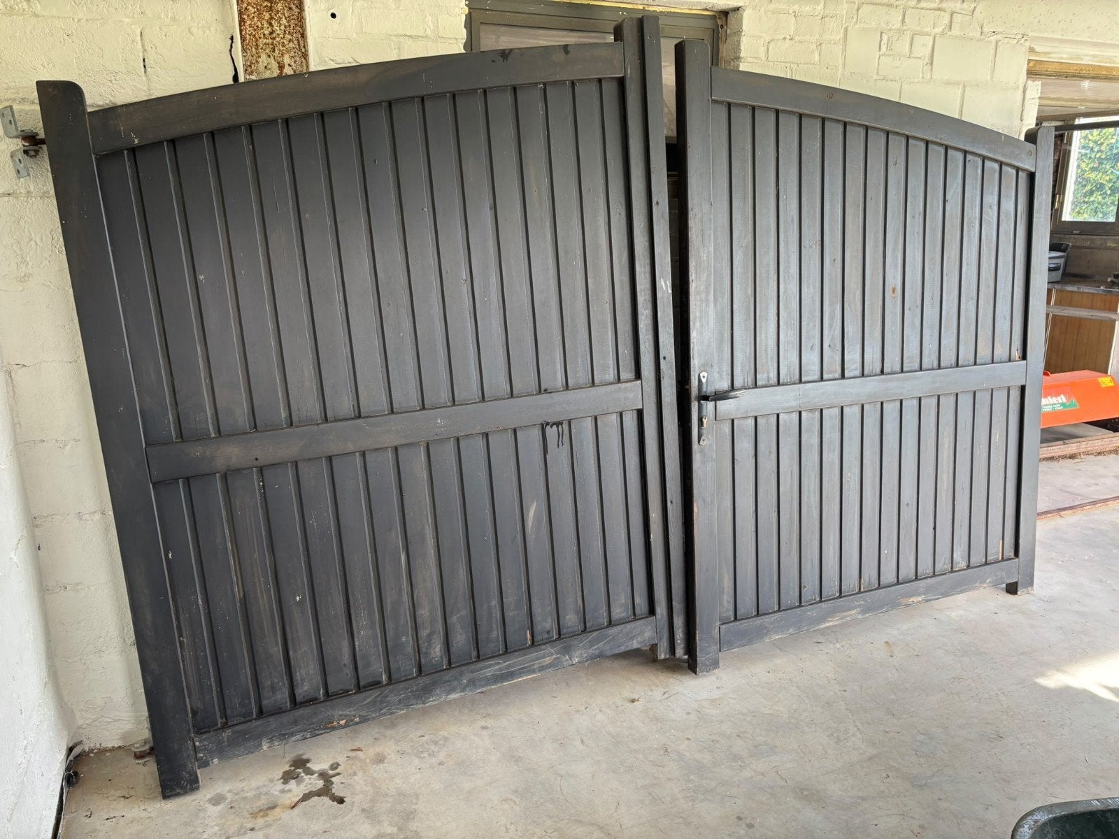 houten poort/hek, Tuin en Terras, Ophalen, Gebruikt, Hout