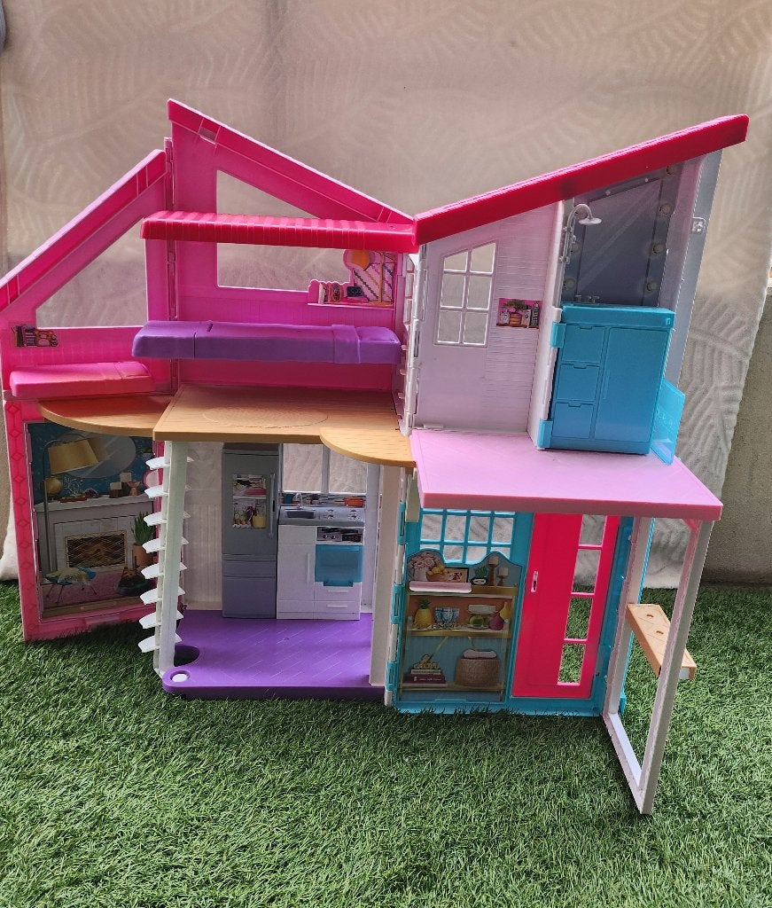 Barbie Maison Barbie Malibu – Mattel FXG57 – 85, Enlèvement ou Envoi, Comme neuf, Maison de poupées