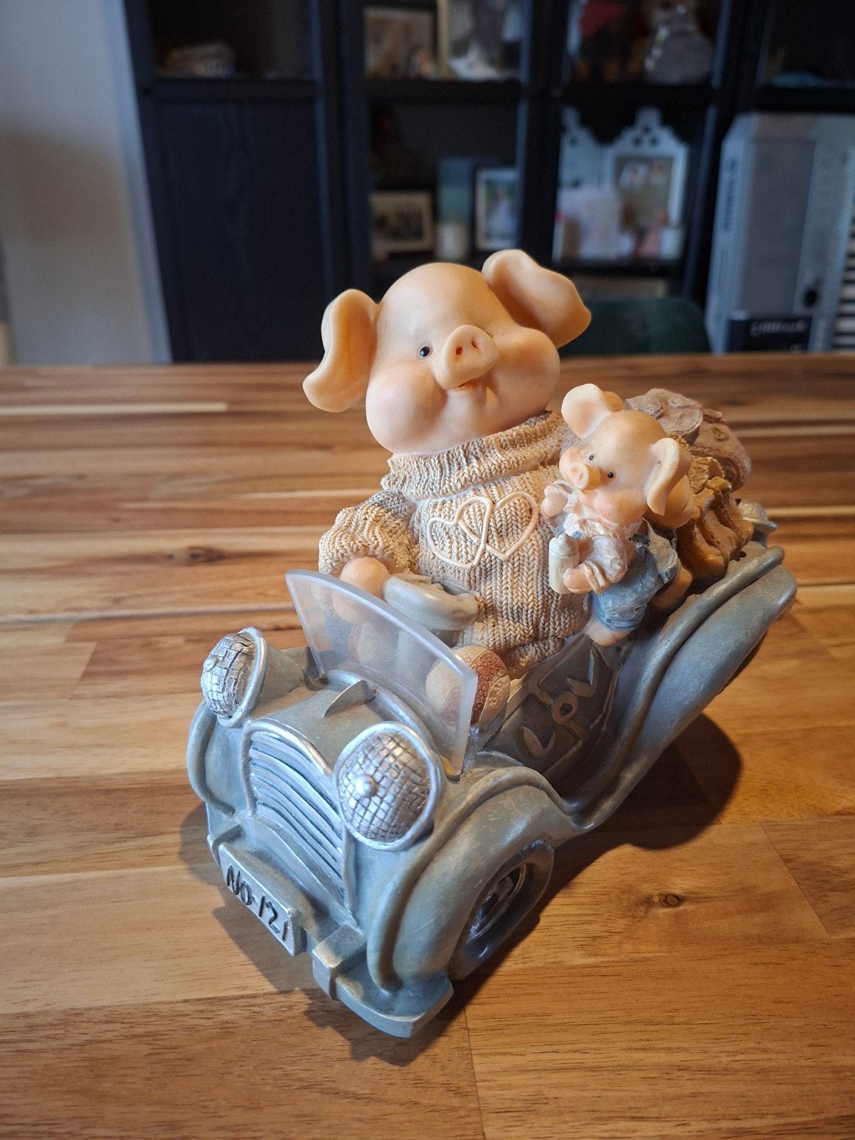 Spaarpot varkens, Ophalen, Zo goed als nieuw, Beeldje