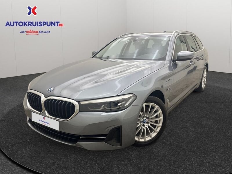 BMW Série 5 520 e Touring, Autos, Cuir, Argent ou Gris, https://public.car-pass.be/vhr/206bbed0-eaf3-4293-adac-0f186a651fa5, Euro 6