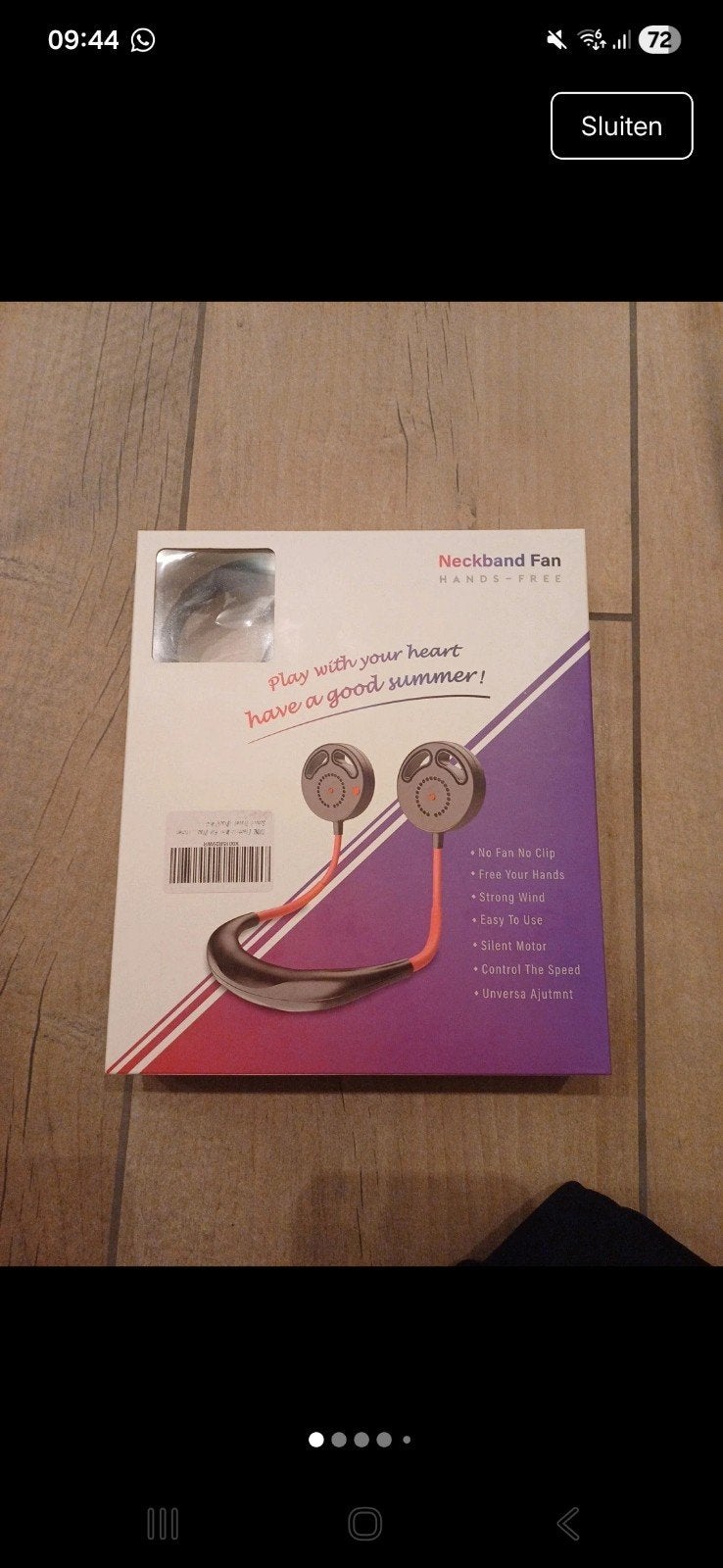 Nekventilator neckband fan, Elektronische apparatuur, Ventilatoren, Ophalen of Verzenden, Nieuw, Overige