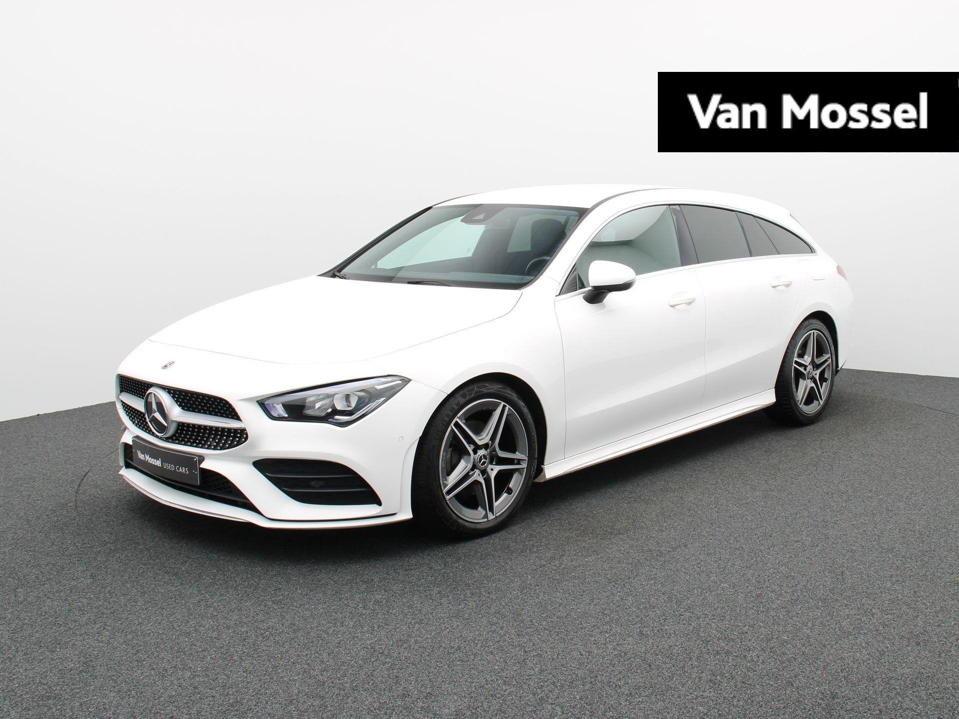 Mercedes-Benz CLA 180 Shooting Brake + AMG LINE + CARPLAY +, Gebruikt, 4 cilinders, 136 pk, Leder en Stof