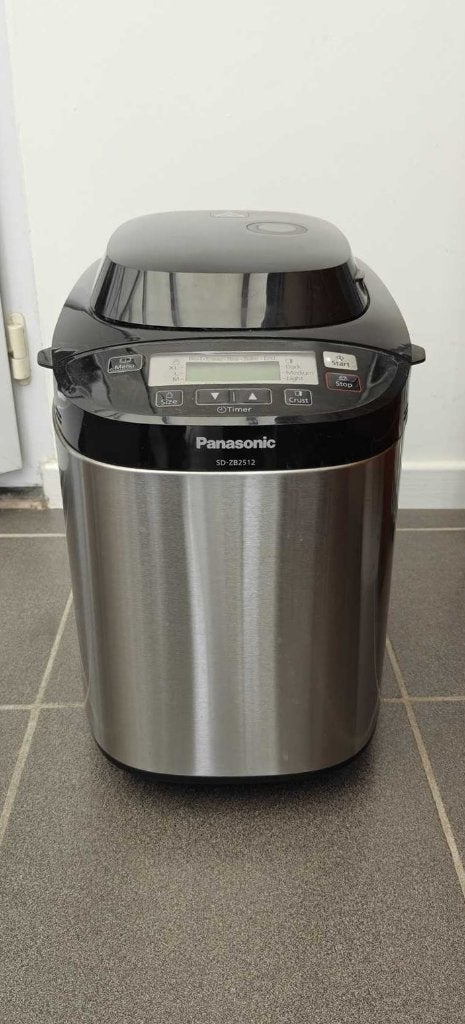 Broodbakmachine Panasonic + Snijmachine, Ophalen, Gebruikt, Met timer