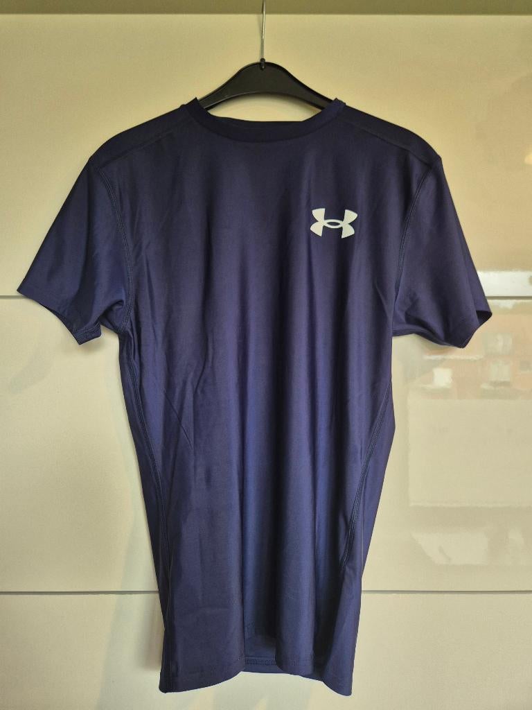 Under Armour HeatGear shirt (nieuw met prijskaartje), Kleding | Heren, Sportkleding, Ophalen, Maat 52/54 (L), Fitness, Blauw