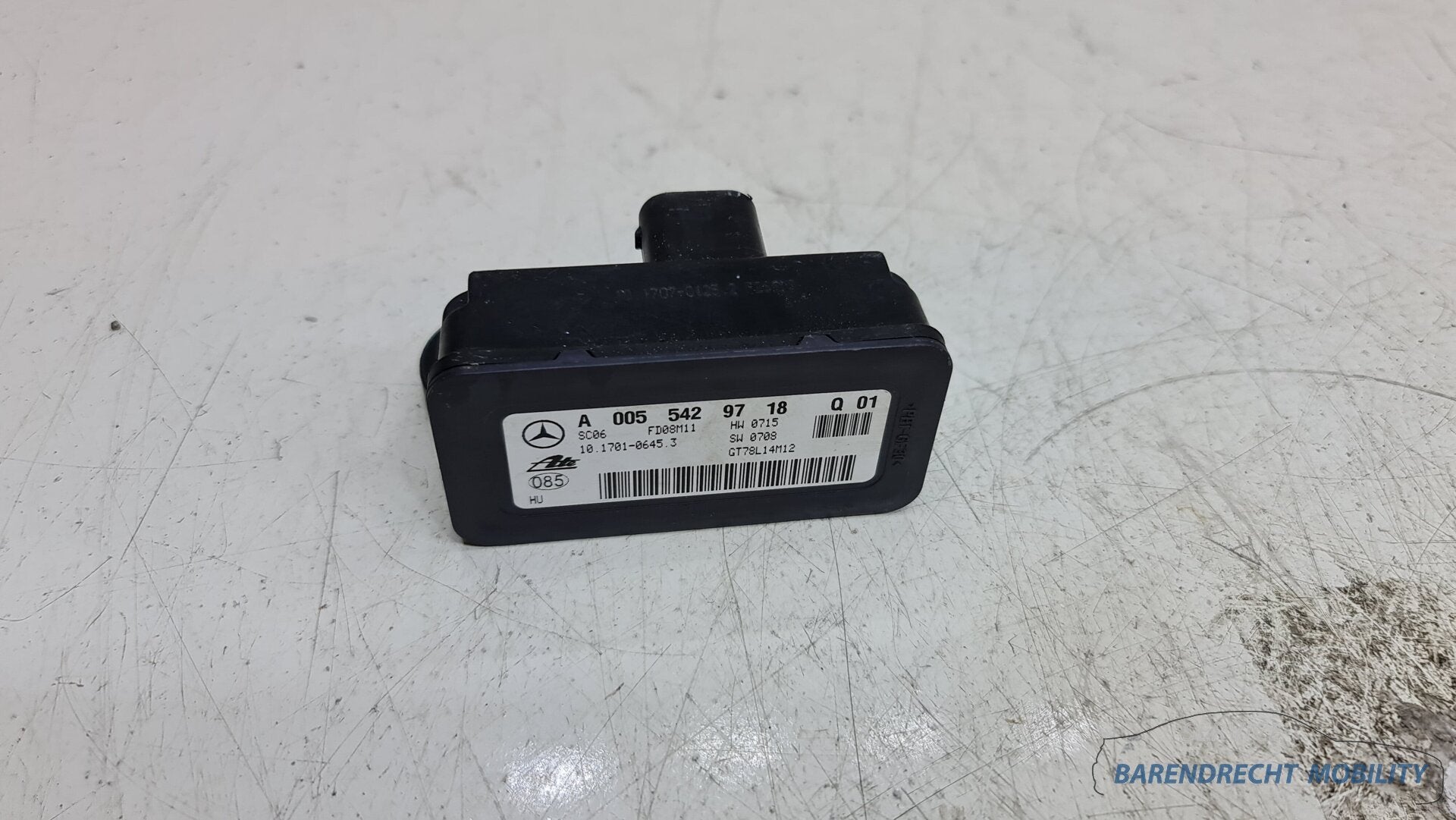 Mercedes C CLK Klasse W203 S203 W209 ABS ESP sensor A0055429, Auto-onderdelen, Gebruikt, Mercedes-Benz AG, Mercedes-Benz, Mercedesstrasse 120
70372  Stuttgart, DE