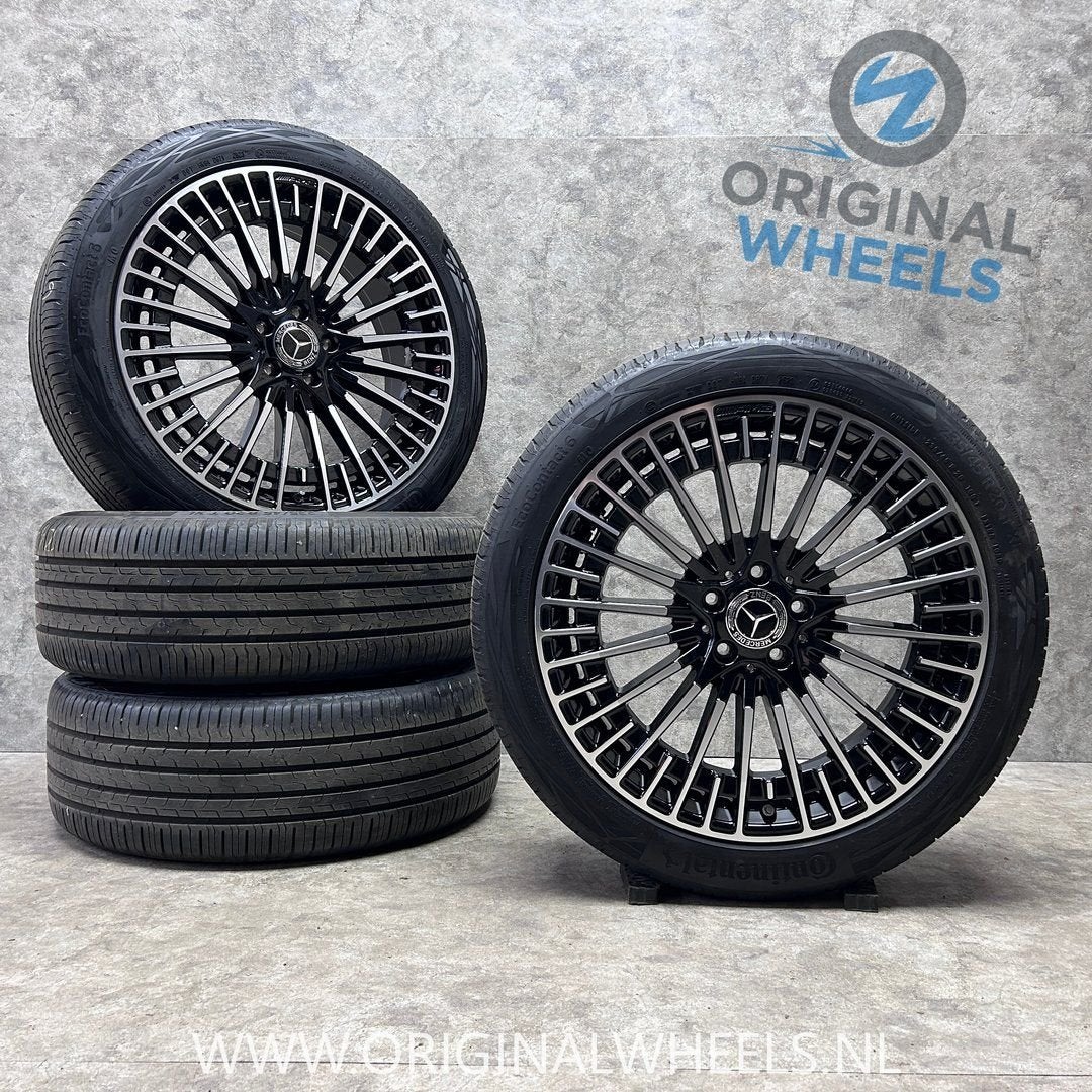 ✅ 20 inch originele AMG velgen zomerbanden Mercedes EQA EQBA, Gebruikt, -, -, Banden en Velgen