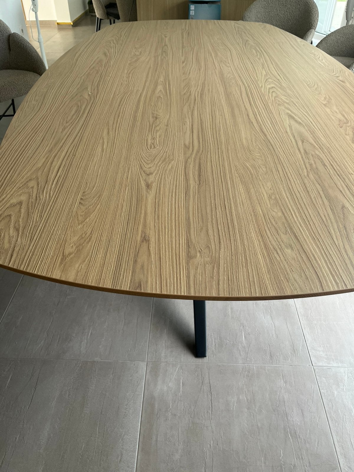 Plateau de table en Mdf imitation bois, Maison & Meubles, Enlèvement, Comme neuf, Ovale