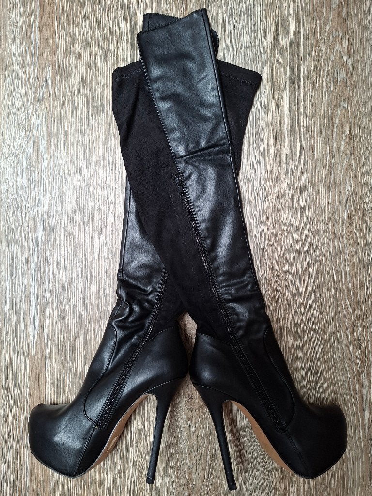 Dameslaarzen, Kleding | Dames, Ophalen, Hoge laarzen, Zwart, Nieuw