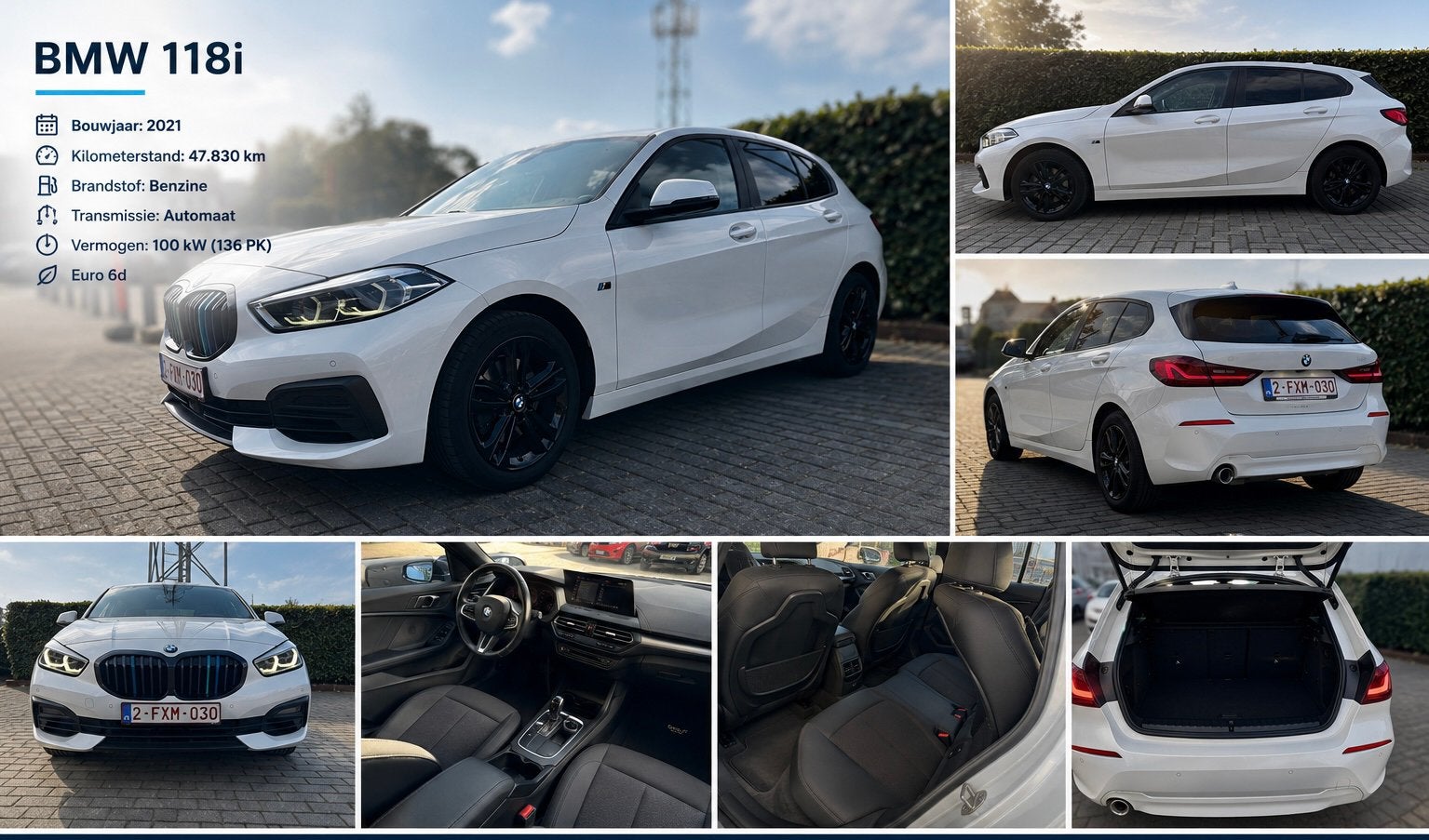 Bmw 118i 2021, Autos, BMW, Achat, Euro 6, Berline, Particulier