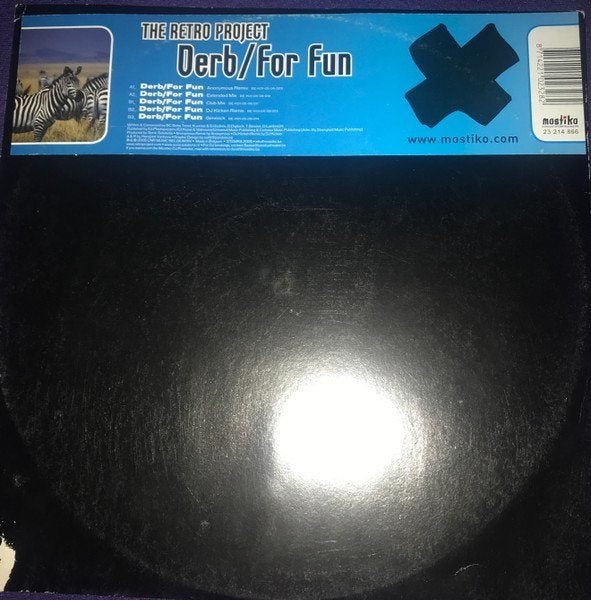 The Retro Project - Derb / For Fun, CD & DVD, Vinyles | Dance & House, Utilisé, House, 12 pouces, Enlèvement ou Envoi
