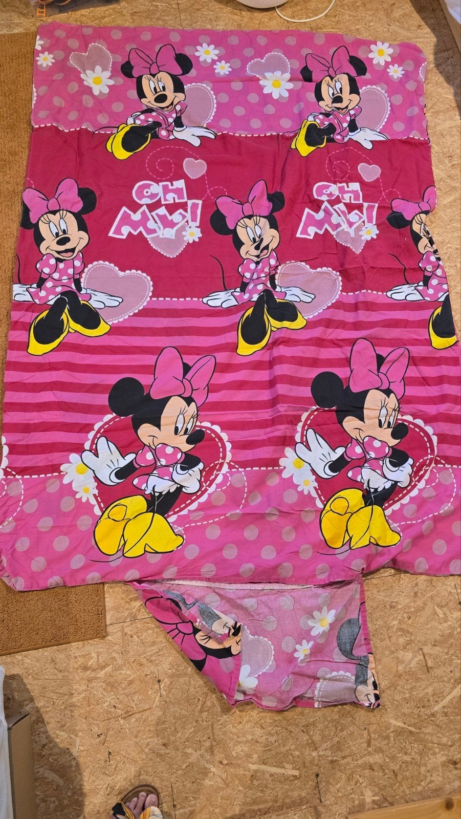 donsovertrek minny mouse 1 persoons bed, Kinderen en Baby's, Kinderkleding | Kinder-zwemkleding, Ophalen, Zo goed als nieuw