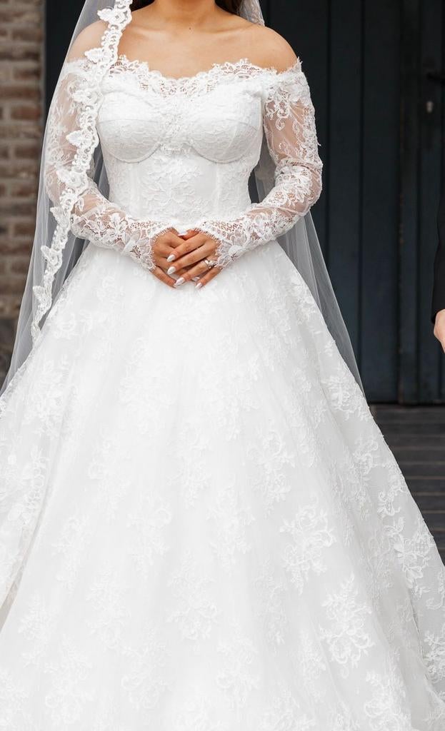 Trouwjurk, Kleding | Dames, Ophalen, Zo goed als nieuw, Wit, Trouwjurk