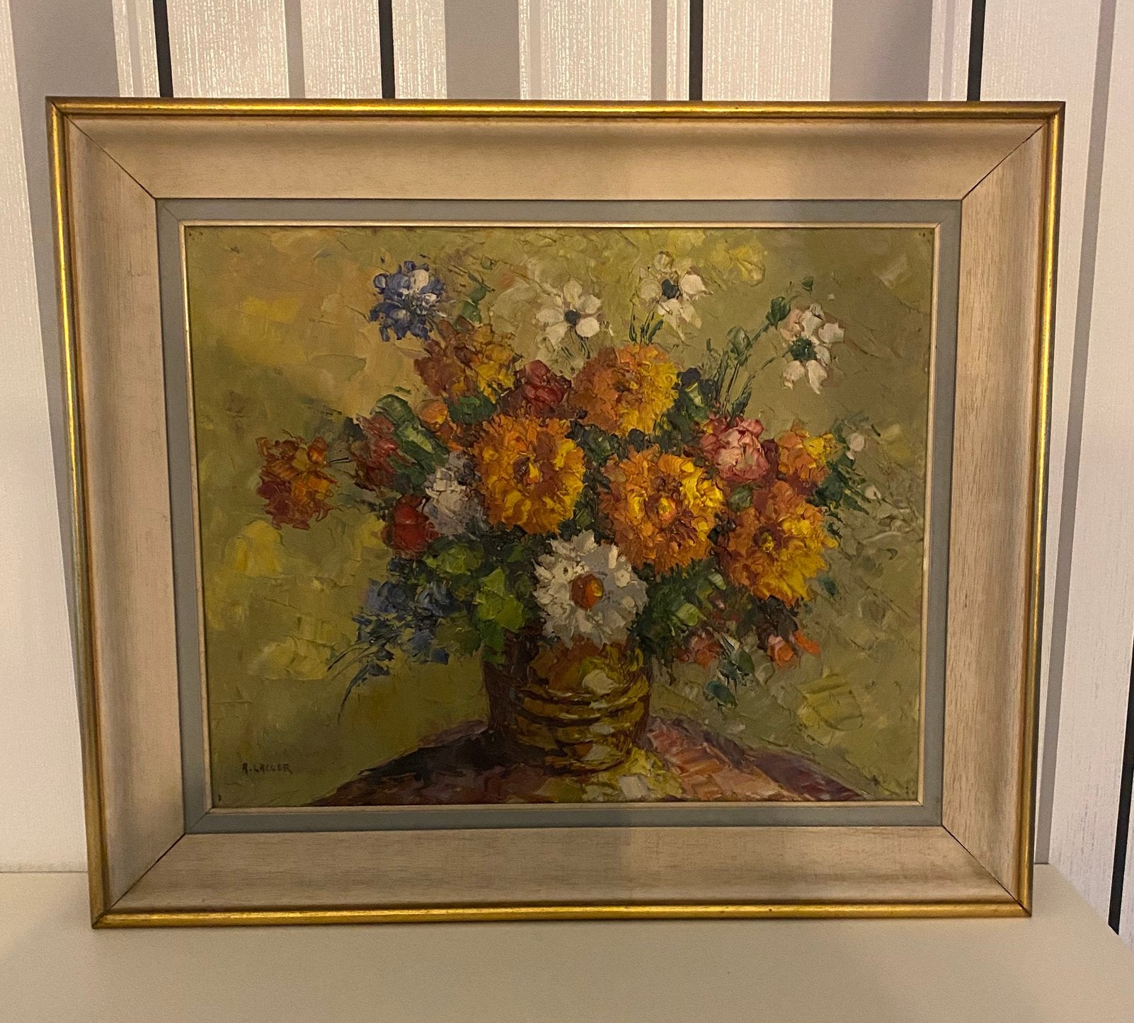 Tableau ( Peinture morte florale), Enlèvement