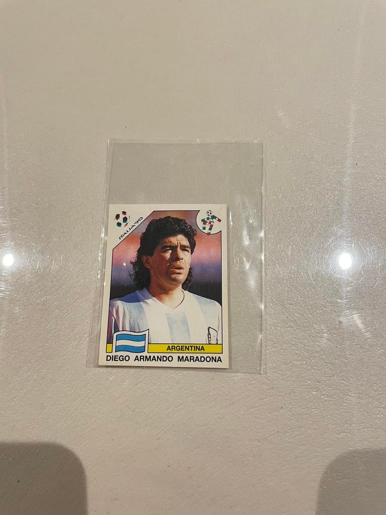 Panini - Sticker Maradona WK Italië 1990, Verzamelen, Ophalen of Verzenden, Zo goed als nieuw