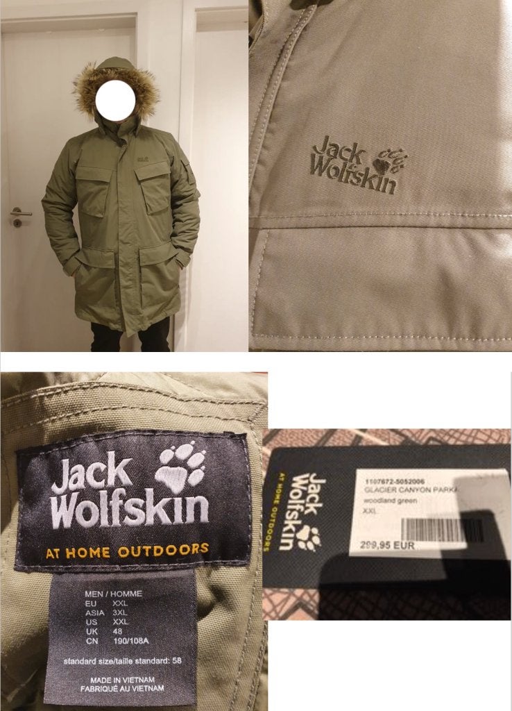 Jack wolfskin parka & windstopper, Verzenden, Zo goed als nieuw, Jack wolfskin