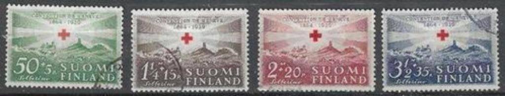Finlande 1939 - Yvert 209-211 - Croix-Rouge - 75 ans (ST), Envoi, Finlande, Affranchi