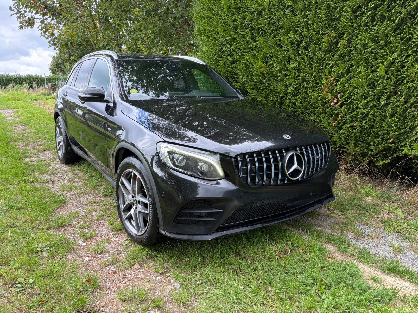 Mercedes GLC 220 4 matic 2018 pack AMG, Autos, Mercedes-Benz, Cuir, Achat, Euro 6, Noir