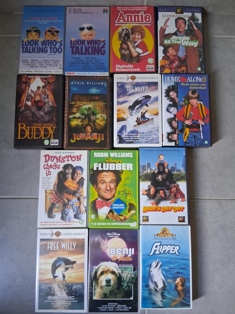 Lot : vidéos VHS, films pour enfants/films pour jeunes, Enlèvement ou Envoi