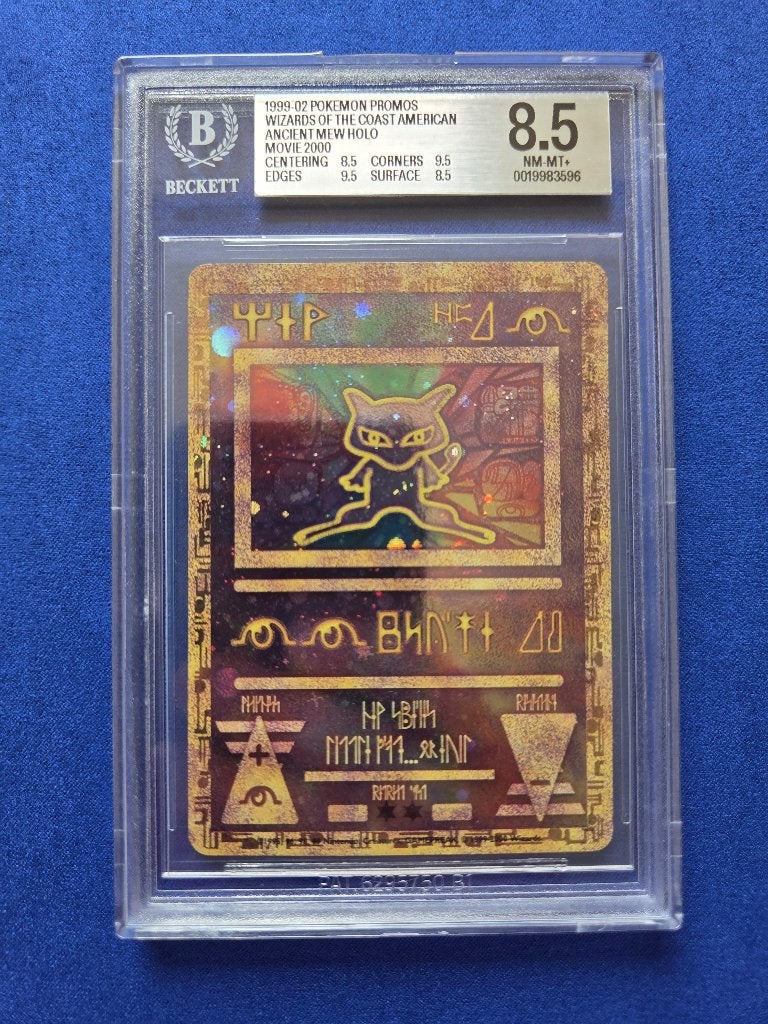 1999 WotC Ancient Mew Holo | BGS 8.5, Ophalen of Verzenden, Zo goed als nieuw, Losse kaart, Foil