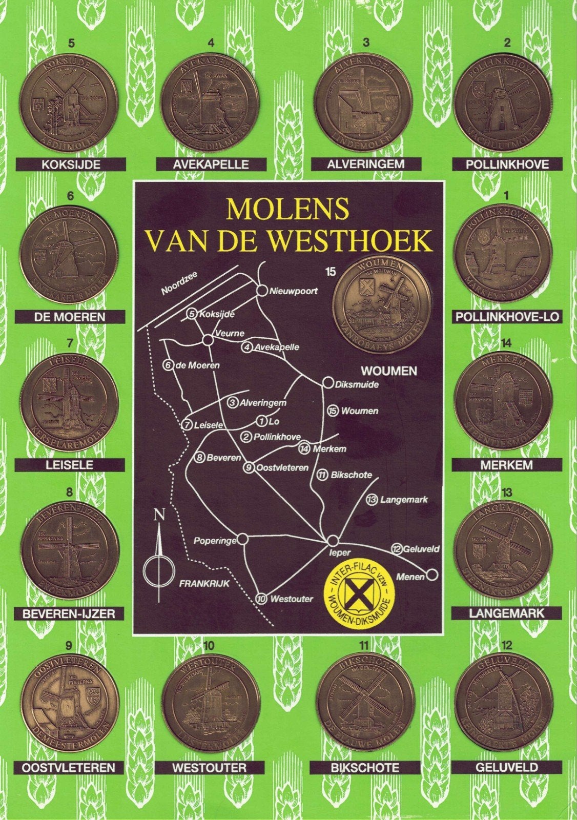 Munten molens van de Westhoek, Ophalen