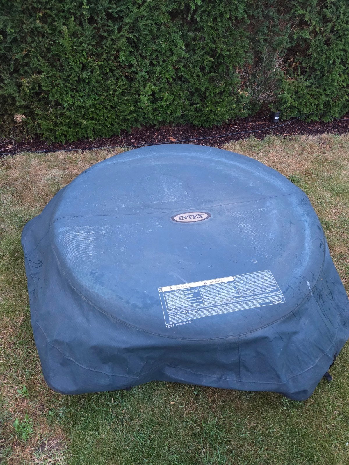 Intex afdekzeil jacuzzi 200x200, Enlèvement, Utilisé, Couverture de piscine