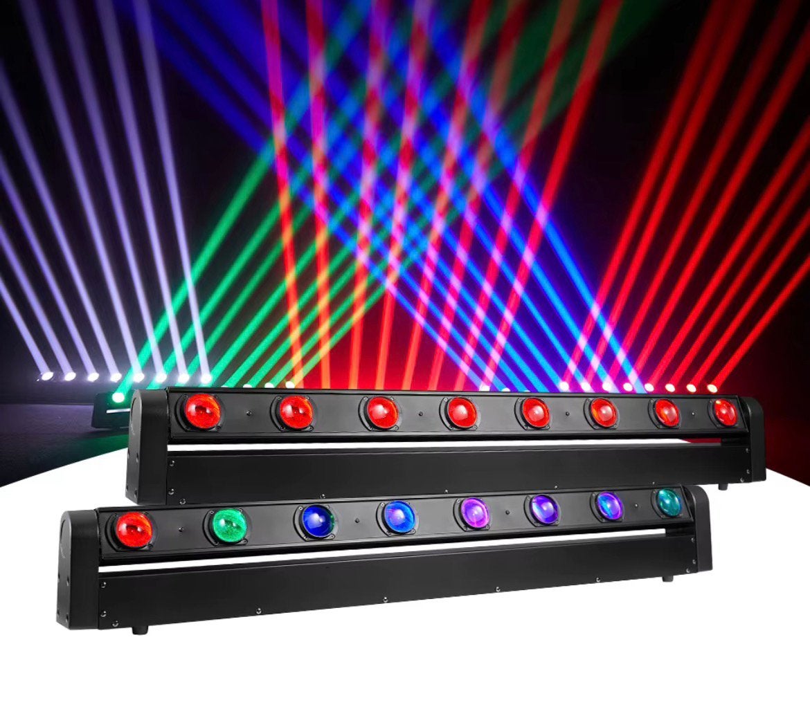 Barre LED mobile RGBW - Auto, Dmx et son | Nouveau, Enlèvement ou Envoi, Neuf, Lumières, Commande sonore