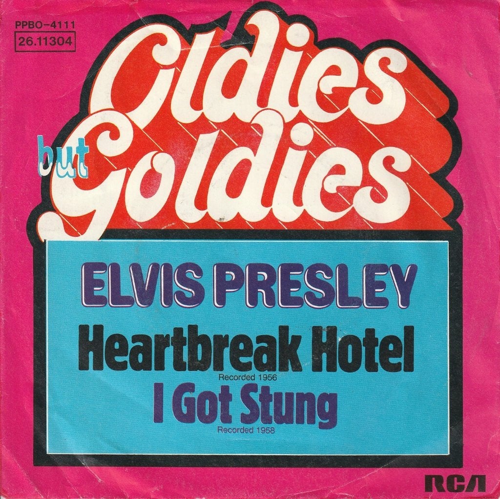 Elvis Presley - Heartbreak hotel / I got stung, Gebruikt, Verzenden, Voor 1960, 7 inch