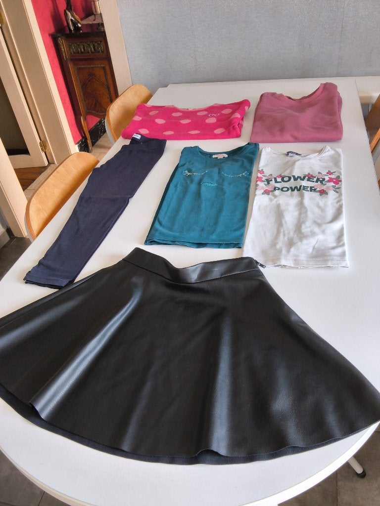 Vêtements enfant T. 6 ans/pyjamas/pull/t-shirt/legging/jupe, Enfants & Bébés, Enlèvement ou Envoi, Utilisé, Fille