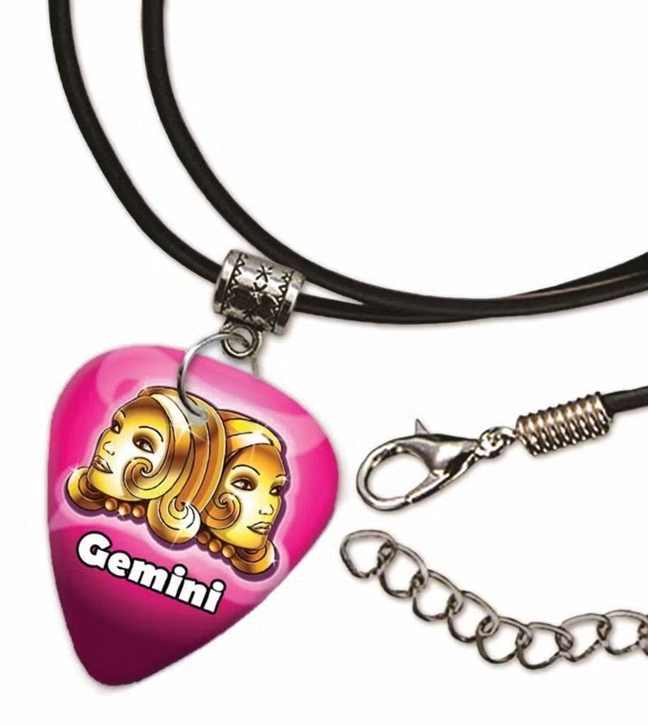 Tweelingen plectrum ketting, sleutelhanger of oorbellen, Ophalen of Verzenden, Nieuw
