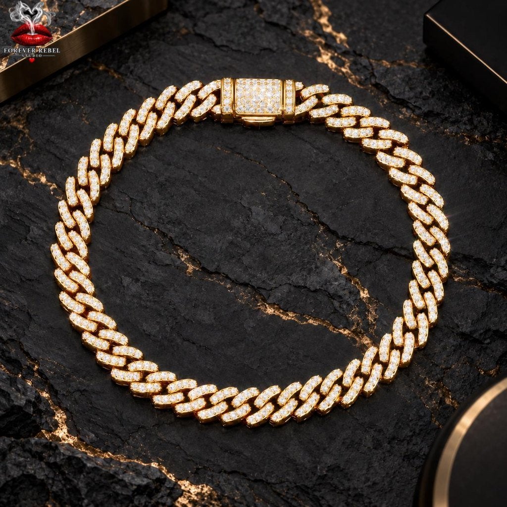 Cold Money in 2 varianten - 925 Zilver met VVS moissanite, Handtassen en Accessoires, Verzenden, Nieuw, Met edelsteen, Zilver
