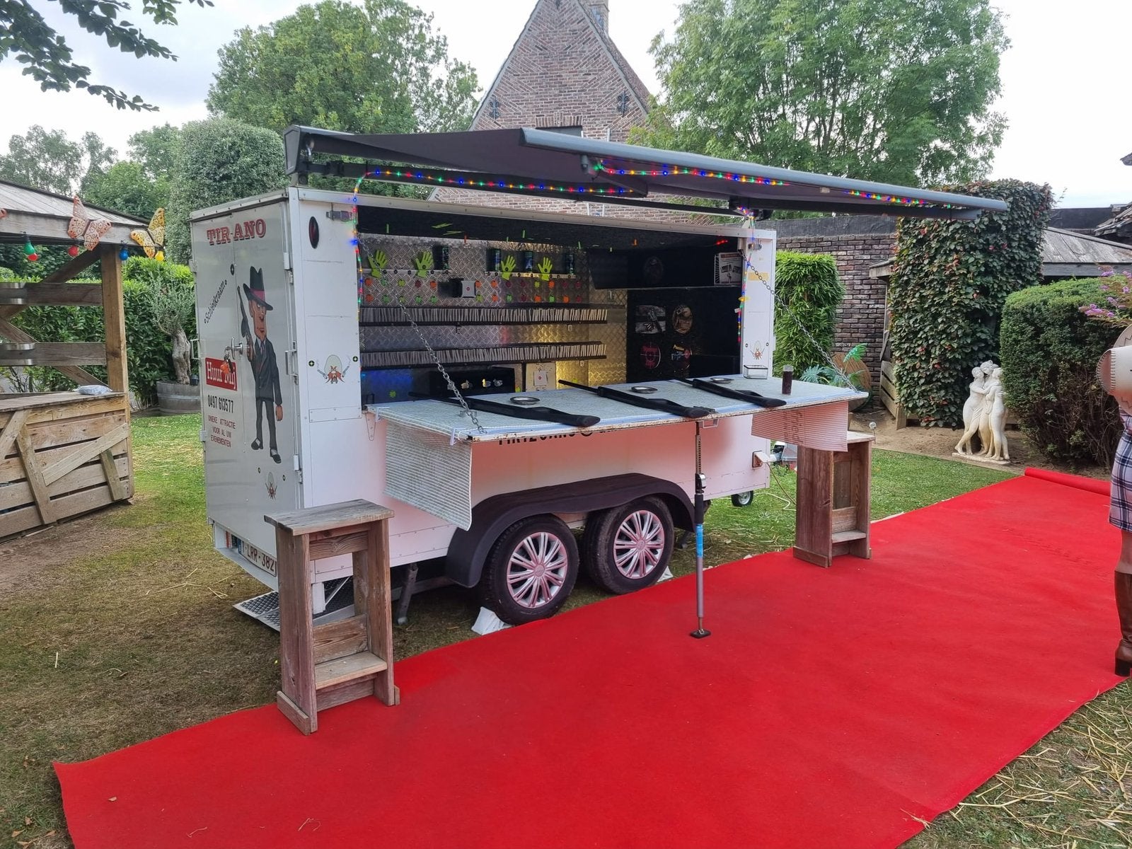 Verhuur uniek schietkraam, Ophalen, Gebruikt