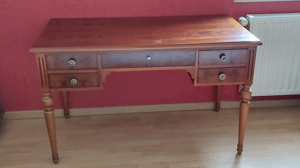Bureaumeubel in kerselaar, Huis en Inrichting, Ophalen, Gebruikt, Secretaire, Bruin