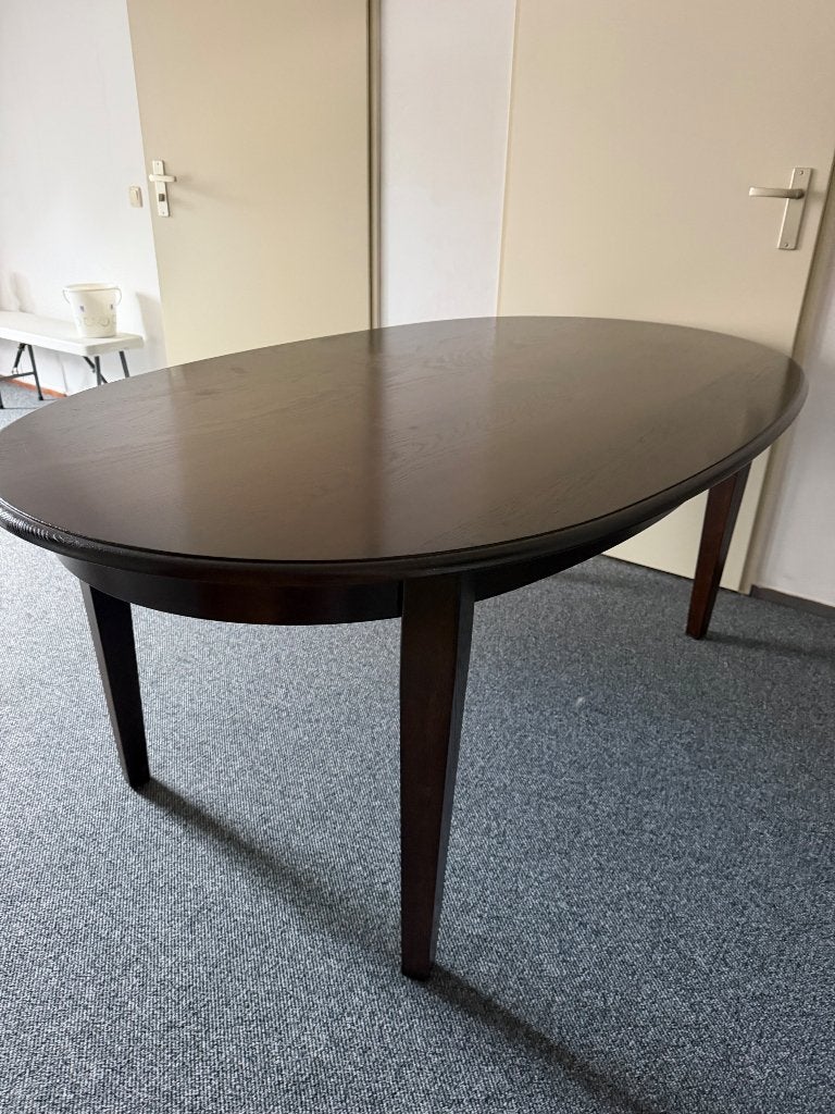 Inboedel: salontafel, eettafel, stoelen, vitrinekast en kast, Maison & Meubles, Enlèvement, Utilisé, 4 à 6 chaises