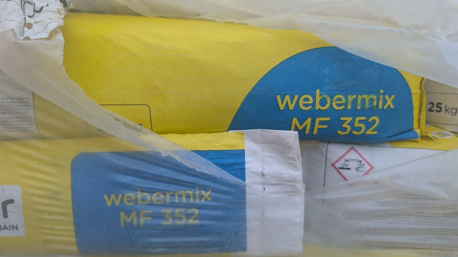 Dunbedmortel Weber 2000, Ophalen