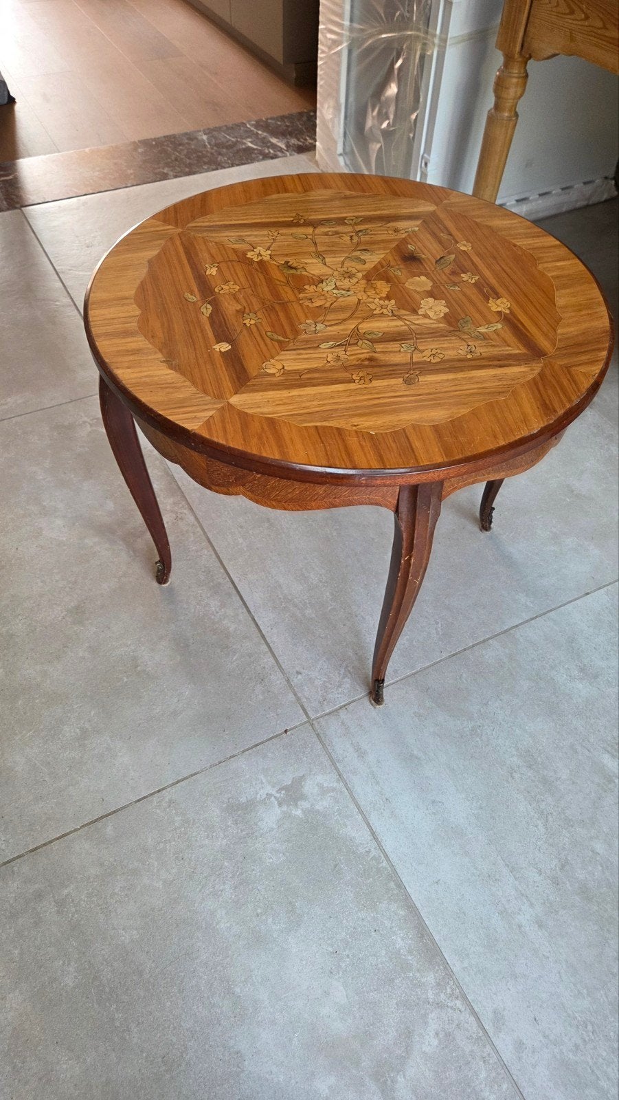 Vintage salontafel, Ophalen