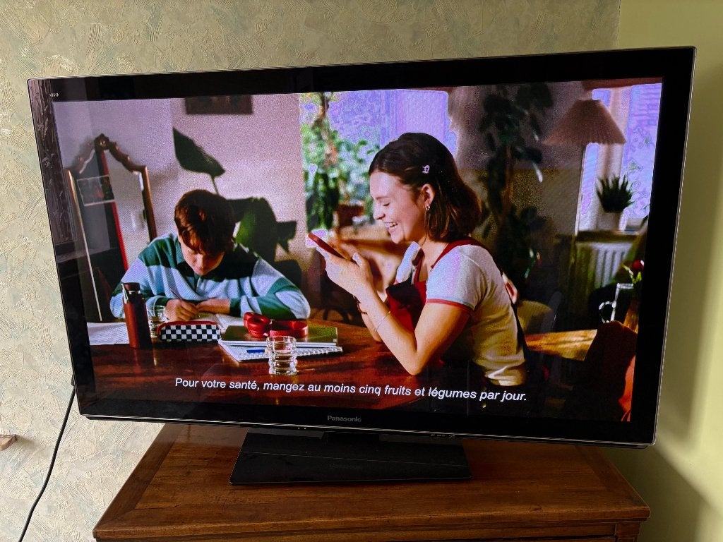 TELEVISEUR PLASMA PANASONIC 55 pouces, Ophalen, Gebruikt, Panasonic, 100 Hz