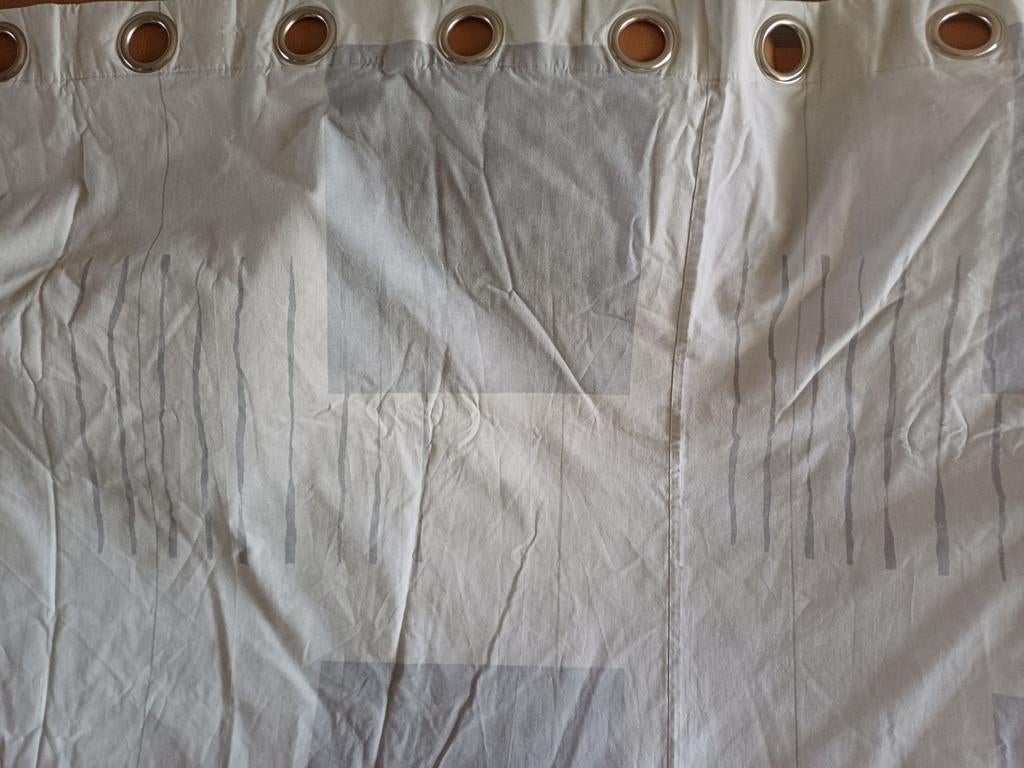 rideaux écrus et gris, Maison & Meubles, Ameublement | Rideaux & Stores à lamelles, Gris, Enlèvement