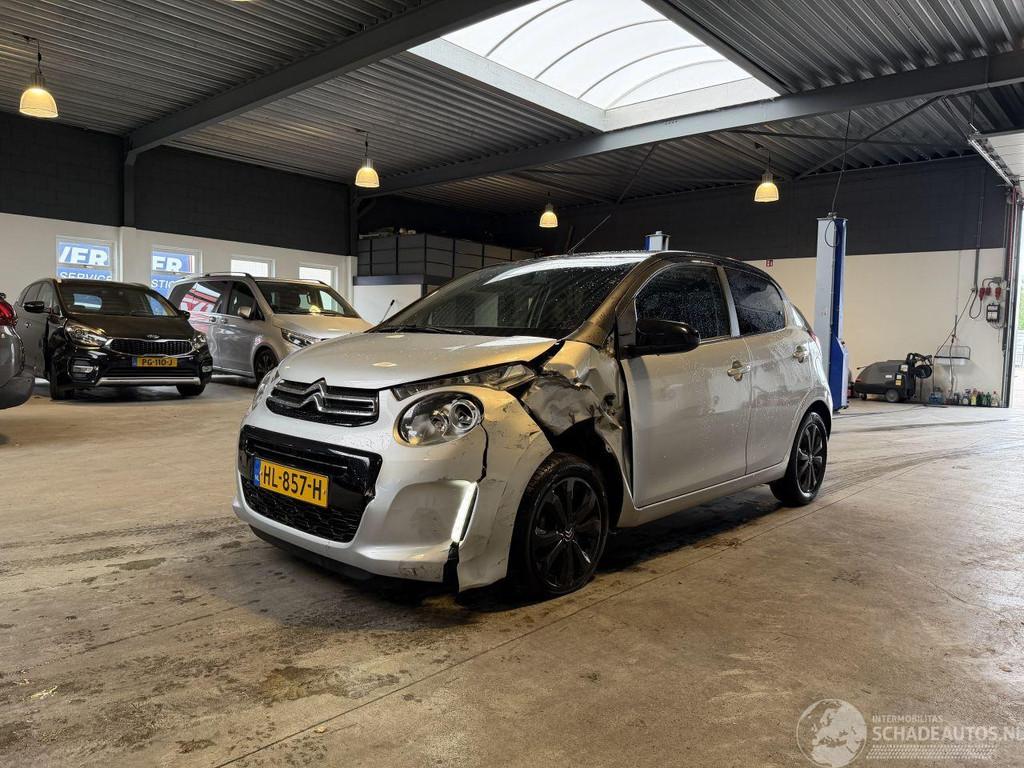 Citroën C1 1.2 PureTech Shine, Autos : Divers, Voitures accidentées, Argent ou Gris, Citroën, Boîte manuelle, 1199 cm³