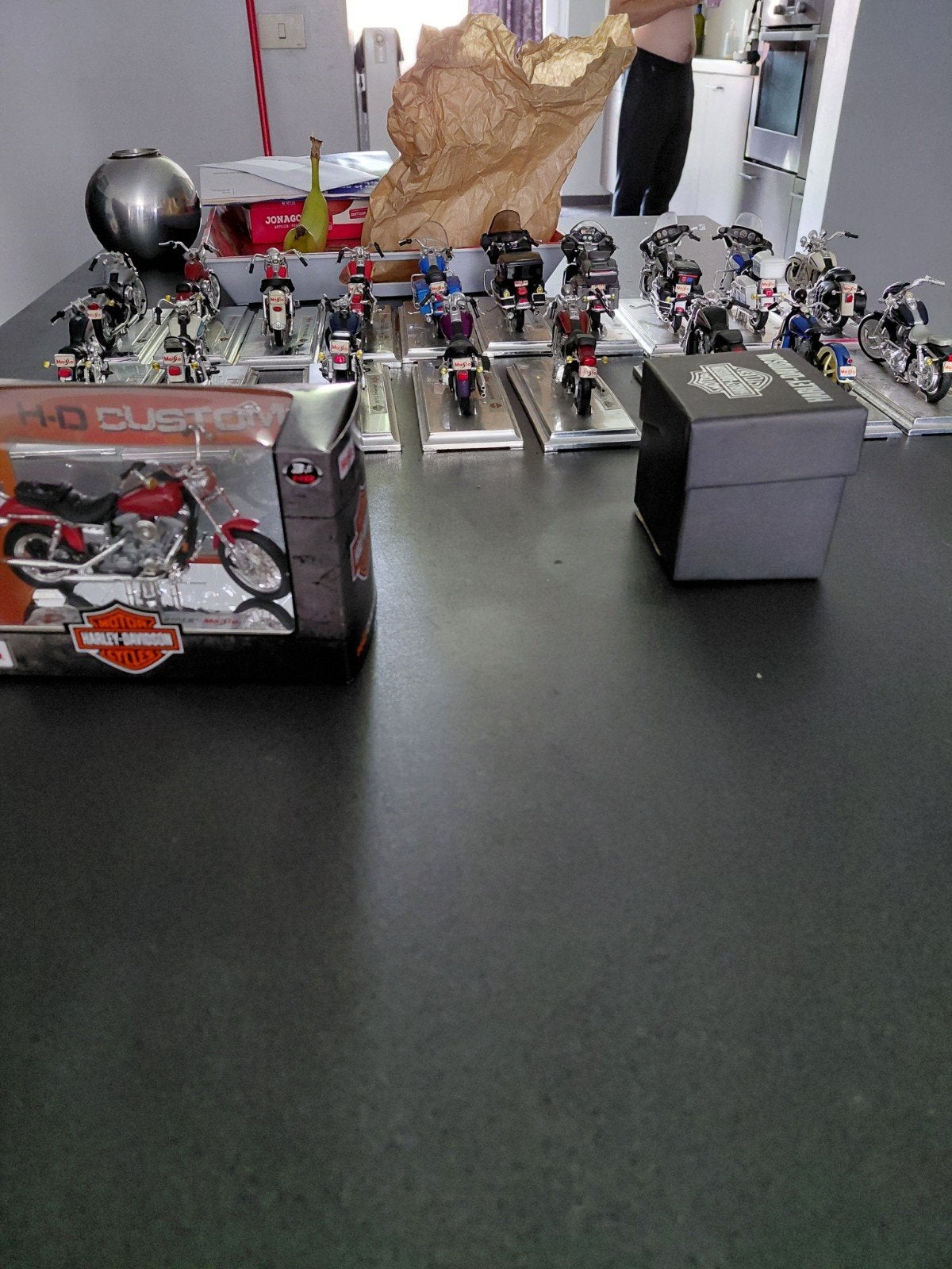miniatuur Harley Davidson moto's, Motos