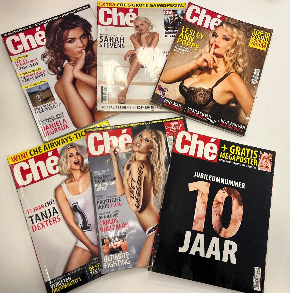 Lot Ché magazines – 5 stuks + extra bijlagen/posters, Livres, Enlèvement ou Envoi, Utilisé, Magazine féminins