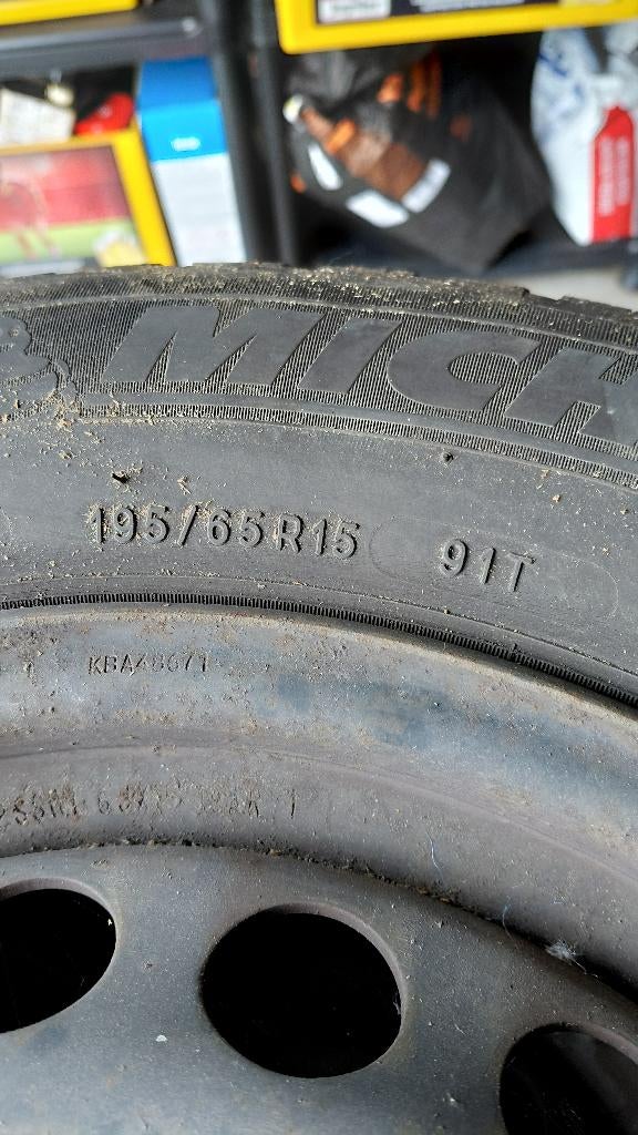 Winterbanden op stalen wielen, Auto-onderdelen, Ophalen, Winterbanden, Banden en Velgen