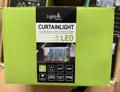Lot 6 Rideaux Lumineux LED Connectables - Light Creations, Enlèvement, Comme neuf